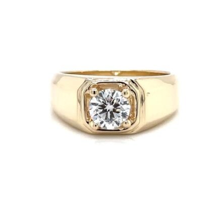 18K Solid Gold 2.00 CTW Natural Diamond Men’s Ring