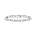 18K Solid Gold Lab Grown Diamond 12.5 Carat Tennis Bracelet