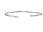 18K Solid Gold 1.74 Carat Lab Grown Diamond Bangle - Image 2