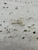 18K Solid Gold Lab Grown Diamond Love Piercing | Heart Stud Earring - Image 6