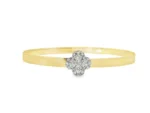 18K Solid Gold 0.60 Carat Lab Grown Diamond Bangle