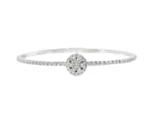 18K Solid Gold 1.14 Carat Natural Diamond Bangle