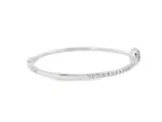 18K Solid Gold 1.14 Carat Natural Diamond Bangle - Image 4