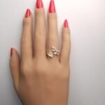 18K Solid Gold Round Natural Yellow & Natural Diamond 0.76 Carat Cocktail Band - Image 5