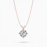 18K Solid Gold Natural Diamond Cushion Cut Solitaire Necklace – 2.00 Ct Pendant for Valentine’s Day - Image 5