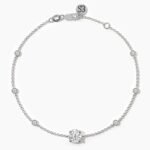 18K Solid Gold 1 Ct Lab Grown Diamond Layering Bracelet - Image 5