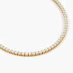 18K Solid Gold Lab Grown Diamond 2.00mm Tennis Bracelet | 4 Prong Wedding Gift for Women - Image 7