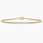 18K Solid Gold Natural Diamond 2.00mm Tennis Bracelet | 4 Prong Wedding Gift for Women
