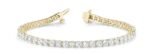 18K Solid Gold 2 Ct Natural Diamond Tennis Bracelet
