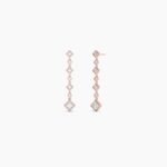 18k Solid Gold Lab Grown Diamond Drop Earring - Image 6