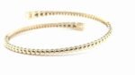 18K Solid Gold 3.00 CT Lab Grown Diamond Flexible Bracelet with Prong Setting - Image 3