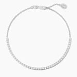 18K Solid Gold Natural Diamond Tennis Bracelet – Dainty & Stackable - Image 5