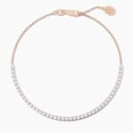 18K Solid Gold Natural Diamond Tennis Bracelet – Dainty & Stackable - Image 4