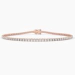 18K Solid Gold Lab Grown Diamond 2.00mm Tennis Bracelet | 4 Prong Wedding Gift for Women - Image 6