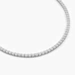 18k Solid Gold Natural Diamond Tennis Bracelet - Image 8