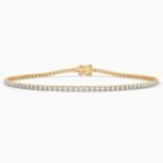 18k Solid Gold Natural Diamond Tennis Bracelet