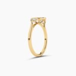 18k Solid Gold Natural Diamond Promise Ring | Weeding Ring - Image 5