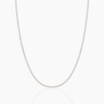 18k Solid Gold Flexible Lab Grown Diamond Tennis Necklace | Choker Necklace - Image 6