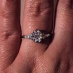 18K Solid Gold 2.32 CT Lab Grown Diamond Oval Cut Vintage Cluster Engagement Ring - Image 8