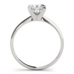 18K Solid Gold 1 CT Princess Cut Natural Diamond Solitaire Engagement Ring - Image 2