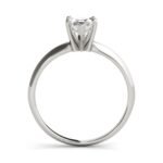 18K Solid Gold 1 CT Marquise-Cut Natural Diamond Solitaire Engagement Ring - Image 3
