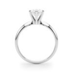 18K Solid Gold 1 CT Oval Cut Natural Diamond Solitaire Engagement Ring - Image 4