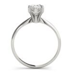 18K Solid Gold 1 CT Pear-Cut Natural Diamond Solitaire Engagement Ring - Image 2