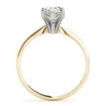 18K Solid Gold 1 CT Pear-Cut Natural Diamond Solitaire Engagement Ring - Image 3