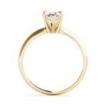 18K Solid Gold 1 CT Marquise-Cut Natural Diamond Solitaire Engagement Ring - Image 5