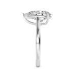 Elegant 1.50 Carat Pear Cut Natural Diamond Engagement Ring Set in 18K Solid Gold - Image 4