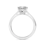 18K Solid Gold 1.6ct Radiant Cut Natural Diamond Solitaire Engagement Ring - Image 6