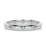 18K Solid Gold Natural Diamond Round Cut Flush Set Full Eternity Band