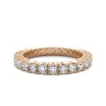18K Solid Gold 1.20CT Natural Diamond Eternity Band - Image 6