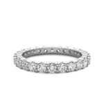 18K Solid Gold 2.00 CT Natural Diamond Eternity Wedding Band - Image 3