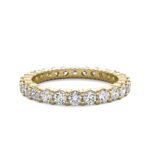 18K Solid Gold 2.00 CT Natural Diamond Eternity Wedding Band - Image 4