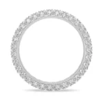 18K Solid Gold Micro Pave Natural Diamond Eternity Band - Image 2