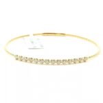 18K Solid Gold Flexible Lab Grown Diamond Bracelet - Image 3