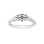 18K Solid Gold 1.17 Ct Marquise Diamond Split Shank Solitaire Engagement Ring