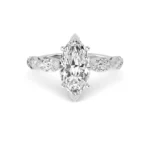 18K Solid Gold 2.33 Ct Marquise Natural Diamond Engagement Ring
