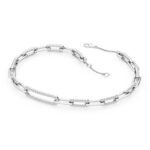 18K Solid Gold 0.98Ct Natural Diamond Paperclip Bracelet - Image 6