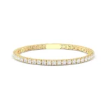 18K Solid Gold 2.81ct Lab Grown Diamond Tennis Bracelet - Image 5