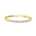 18K Solid Gold 2.81ct Lab Grown Diamond Tennis Bracelet - Image 4