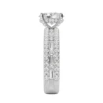 18K Solid Gold 2.14 Ct Oval Split Shank Lab Grown Diamond Engagement Ring - Image 6