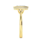 18K Solid Gold 2.13 Ct Bezel Set Oval Natural Diamond Engagement Ring - Image 4