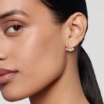 18K Solid Gold 1.33 Ct Natural Diamond Heart Stud Earrings - Image 6