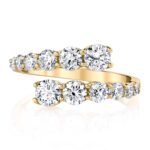 1.20 CT Lab Grown Graduated Diamond Wedding Ring in 18K Solid Gold - Image 4
