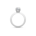 1.15 Carat Round Cut Lab Grown Diamond Solitaire Engagement Ring in 18K Solid Gold - Image 4