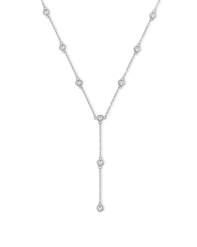 18K Solid Gold Multi Bezel Set Natural Diamond Pendant Necklace