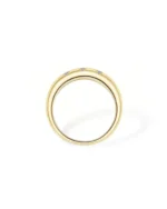 18K Solid Gold Star Inspired Lab Grown Diamond Ring | 18K Solid Gold Minimal Stackable Diamond Band - Image 2