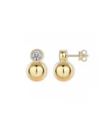 18K Solid Gold 0.5CT Round Natural Diamond Stud Earrings